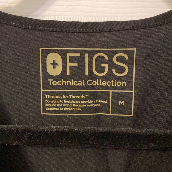 Figs black womens scrub top - Picture 2 of 4